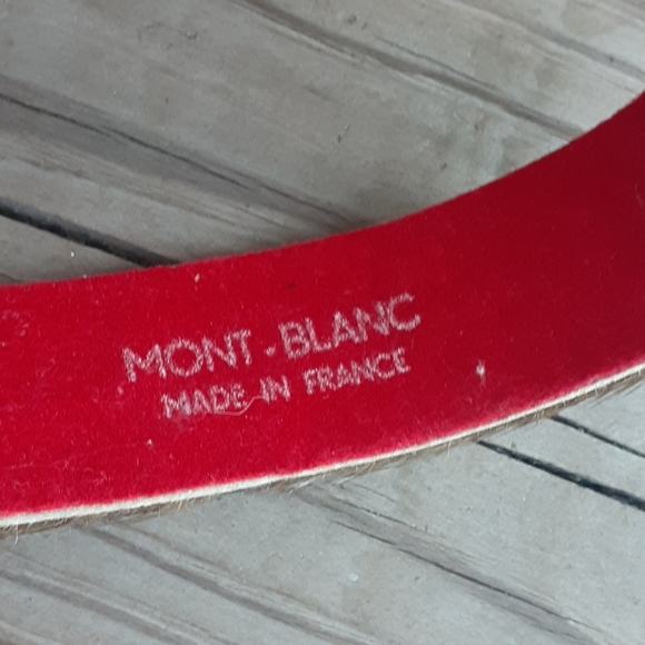 Vintage Montblanc France Cowhide Belt Small